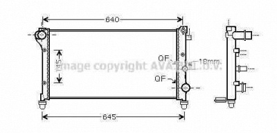 AVA QUALITY COOLING fta2379 -  Радиатор, охлаждение двигателя